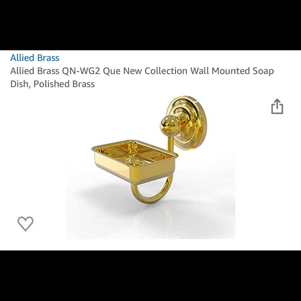 Allied Brass Soap Dish Polished Brass